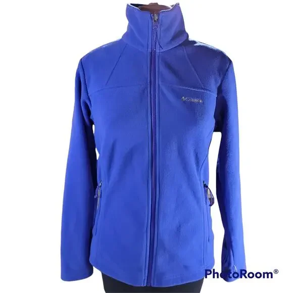 Columbia Sportswear | Blue Fleece Interchange Jacket | Size Small - Picture 2 of 4